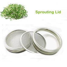 Canning jar stainless steel strainer sprouting lid screen metal mesh screen filter